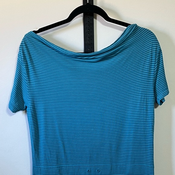 Frilufts Blue Striped Imperfection Dress Sz Med - Picture 3 of 8